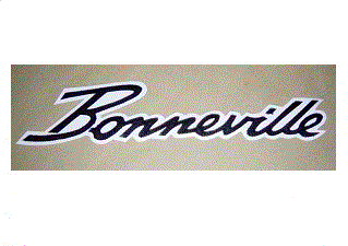 Bonneville 10 inch synthetic leather patch black/white
